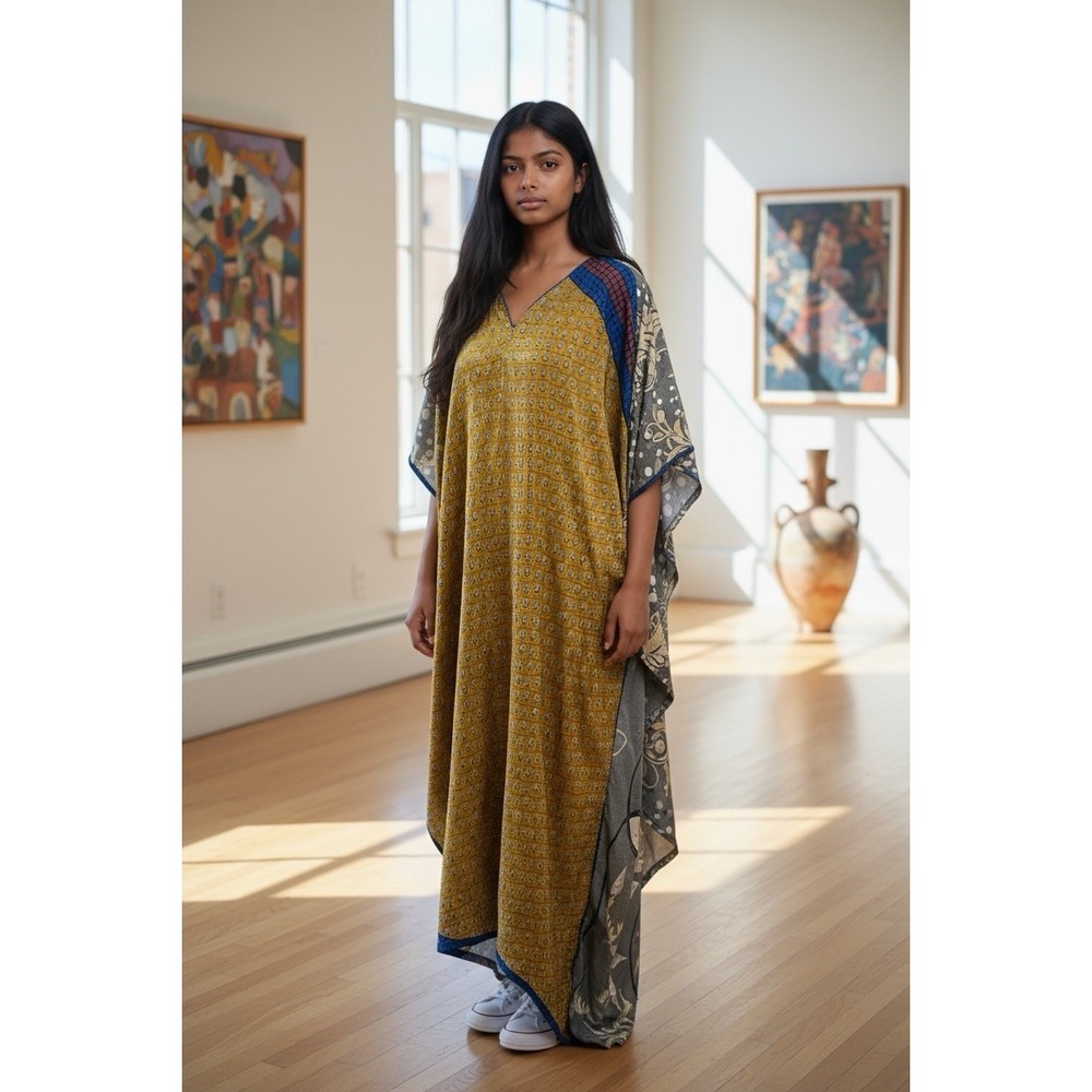 JR Collection Kaftans: Handmade Artistry for Women Art silk‎ One Size